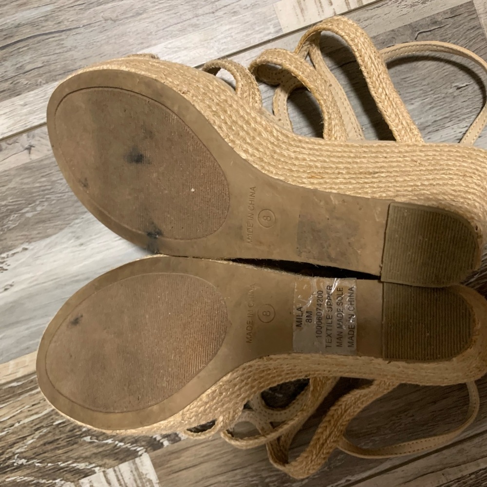 Metropolitan View Roped Wedges Sandals Size:8 - Picture 7 of 7